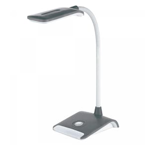 Luminária de Mesa Articulável TLM Flex Led 12,5cmx16,5cmx38cm Taschibra Cinza