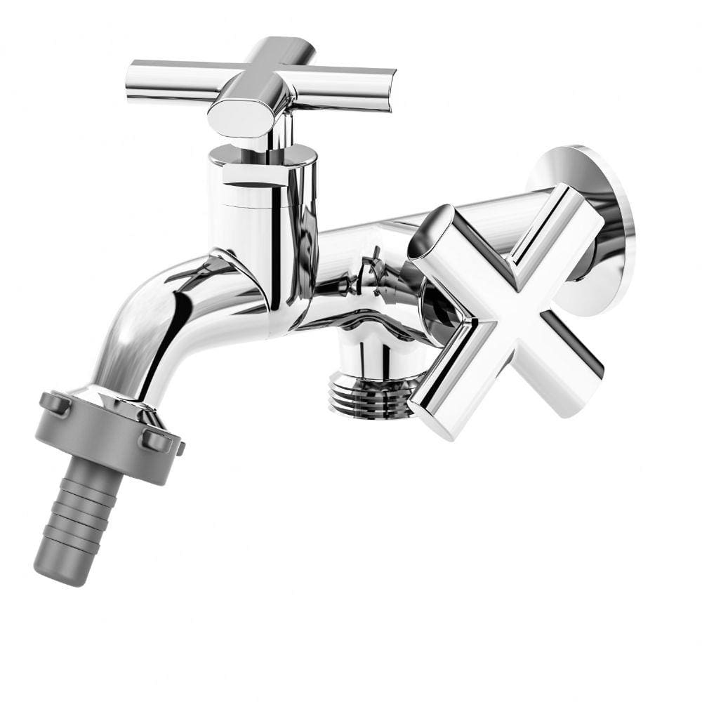 Torneira para Tanque e Máquina de Lavar J30 1/4 de Volta DN15 1134J30 Japi Cromado