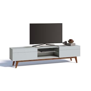 Rack para TV até 60 Polegadas 2 Gavetas Classic Imcal Branco Acetinado