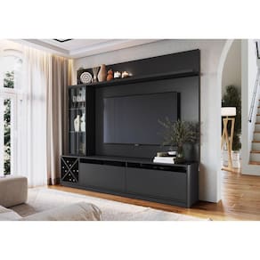 Rack com Painel para TV até 50 Polegadas com Adega e Cristaleira Sorrento Quiditá