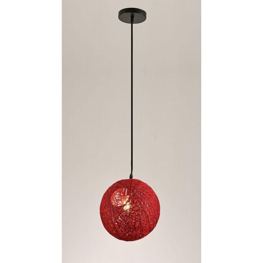 Lustre Pendente Grape Vine Pelegrin PEL-074 Vime Vermelho