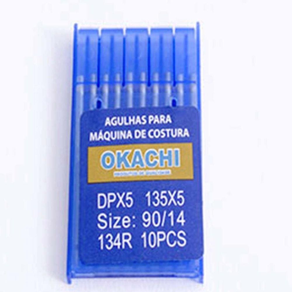 Agulha Reta Cabo Grosso com 10 DP5 14 Okachi