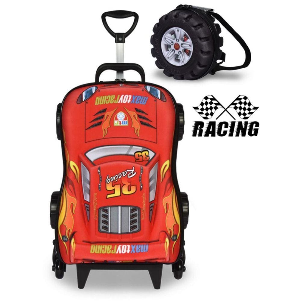 Mochila escolar menino carrinho | Casas Bahia