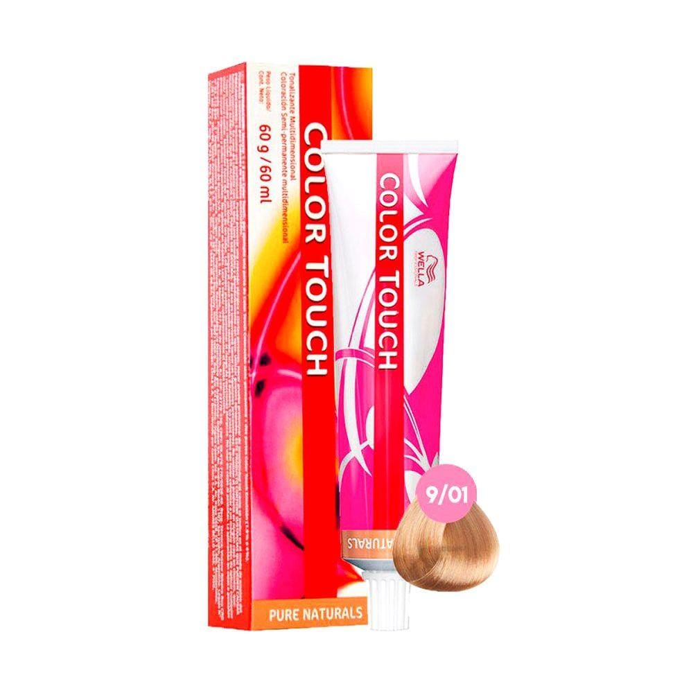 Wella Professionals Color Touch 9/01 Louro Ultra Claro Natural Acinzentado - Tonalizante 60ml