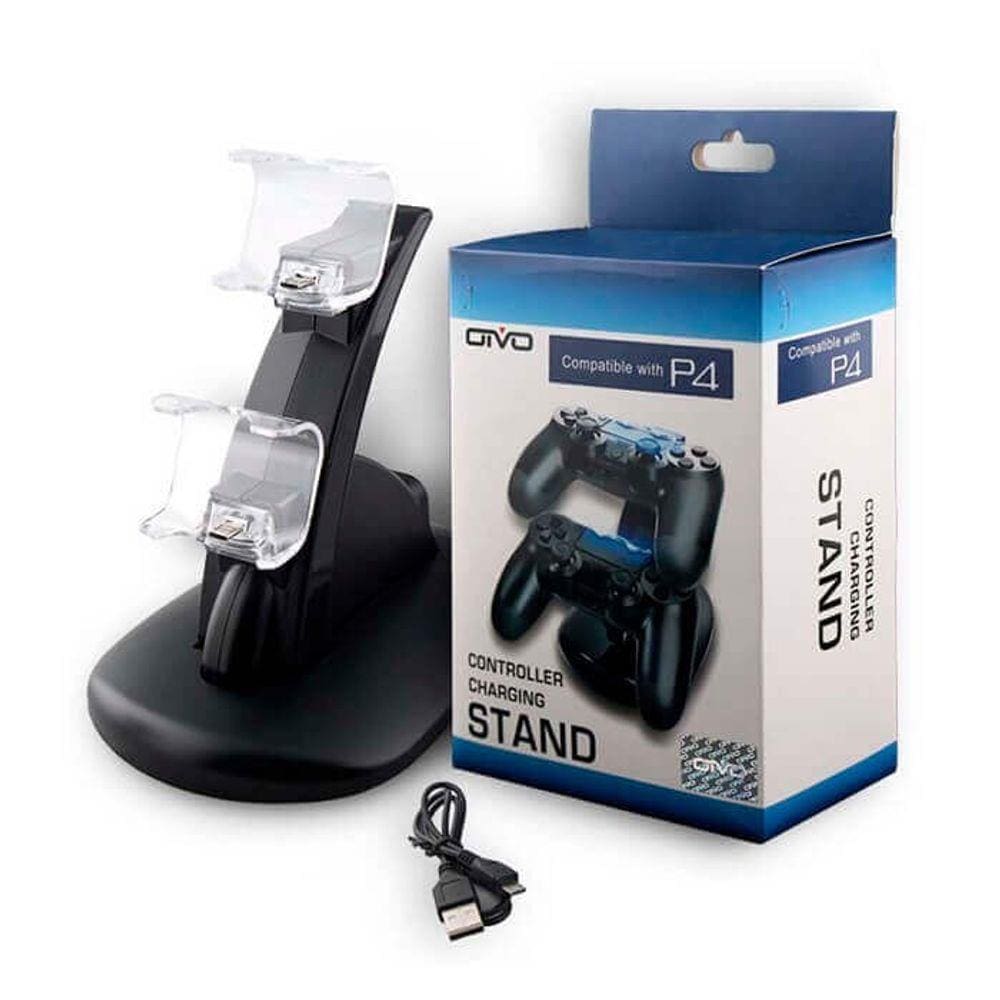 Carregador Duplo Para Controle de Playstation Ps4/Slim