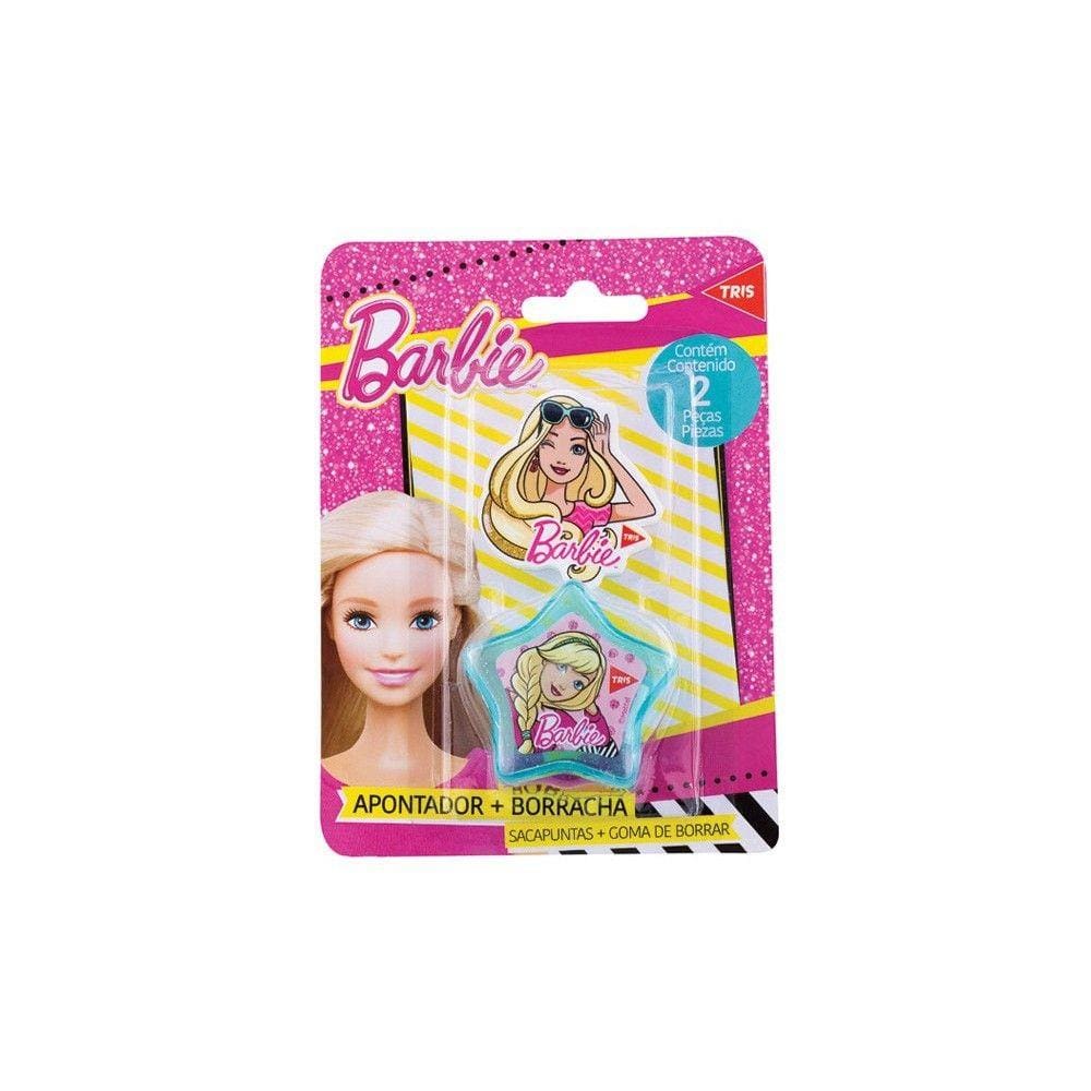 Apontador + Borracha Barbie 