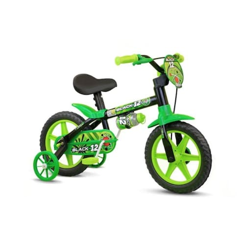 Bicicleta Infantil Aro 12 Black 12 Selim PU (Banco Macio) Menor preço em Bicicleta Infantil Aro 12 Black 12 Selim PU (Banco Macio)