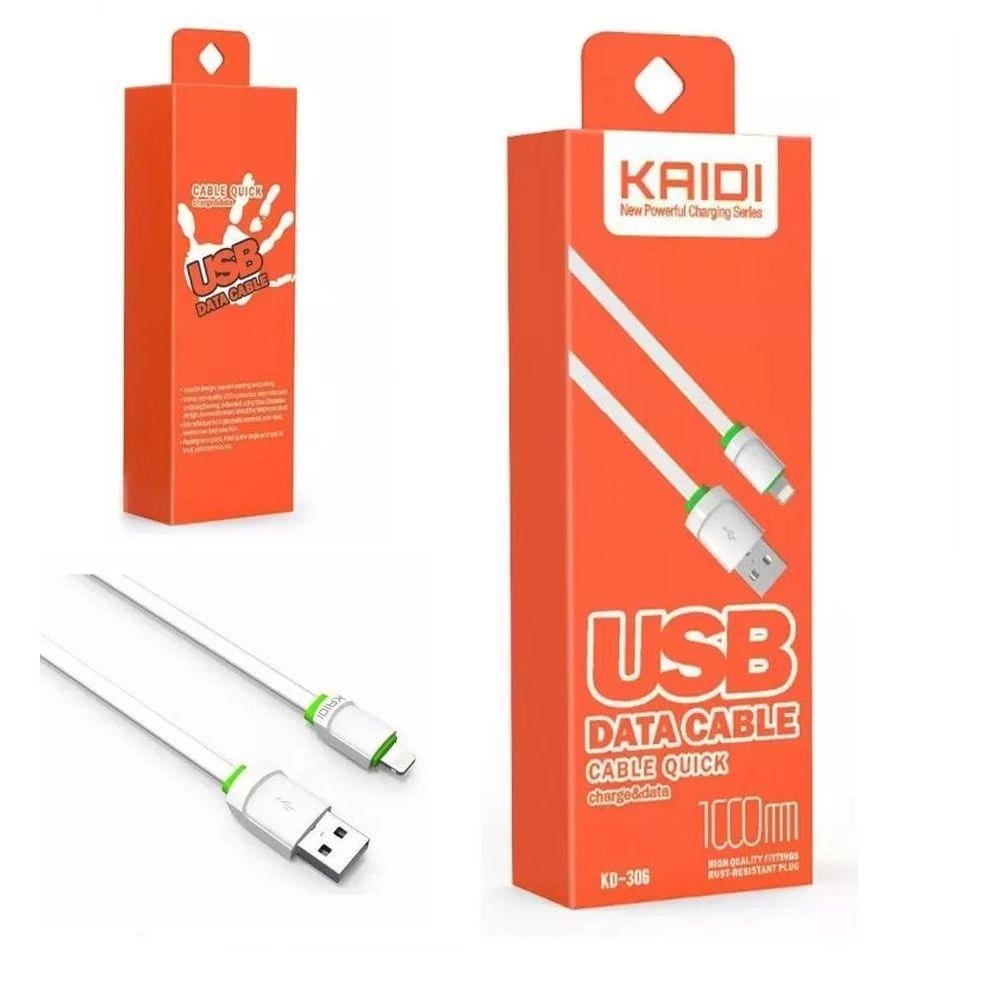 Cabo De Transferencia Dados Kaidi Usb Ios Iphone 1000m Kd306