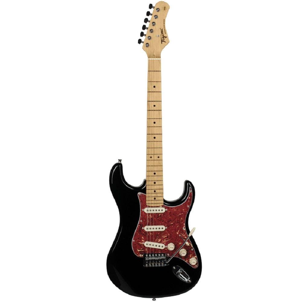 Guitarra Elétrica Stratocaster Tagima TG-530 BK Woodstock Black - 6 Cordas - Tarraxas Cromadas e Blindadas