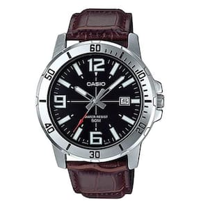 Relógio Masculino Casio MTP-VD01L-1BV - Prata/Marrom