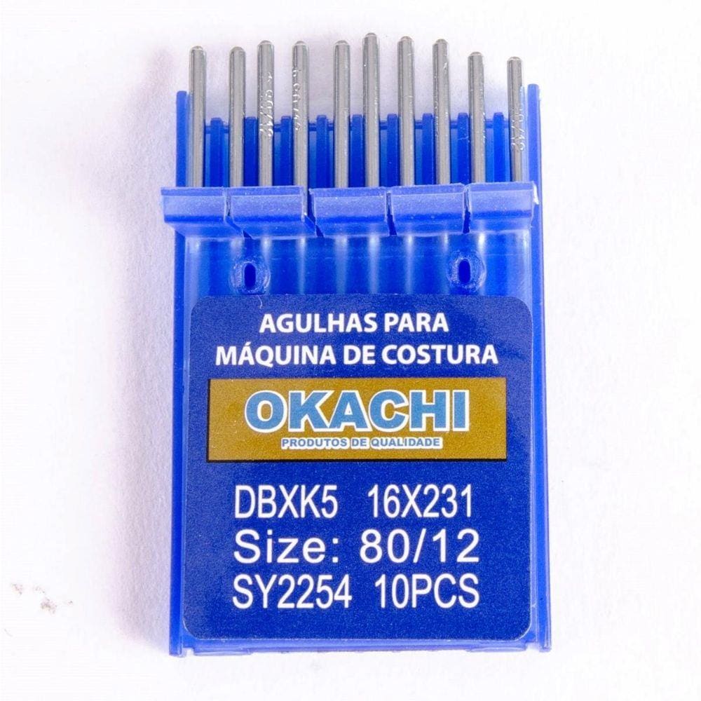 Agulha Groz Beckert com 10 DBK5 12 Okachi