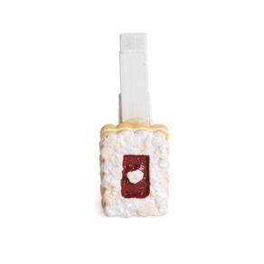 Prendedor Biscoito 6 Pçs Branco