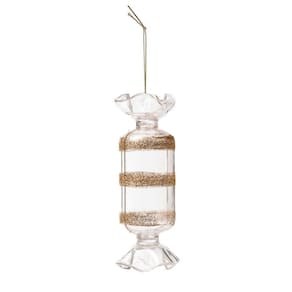 Bala Decoração Natal P/Pendurar Árvore 12Cm Transparente
