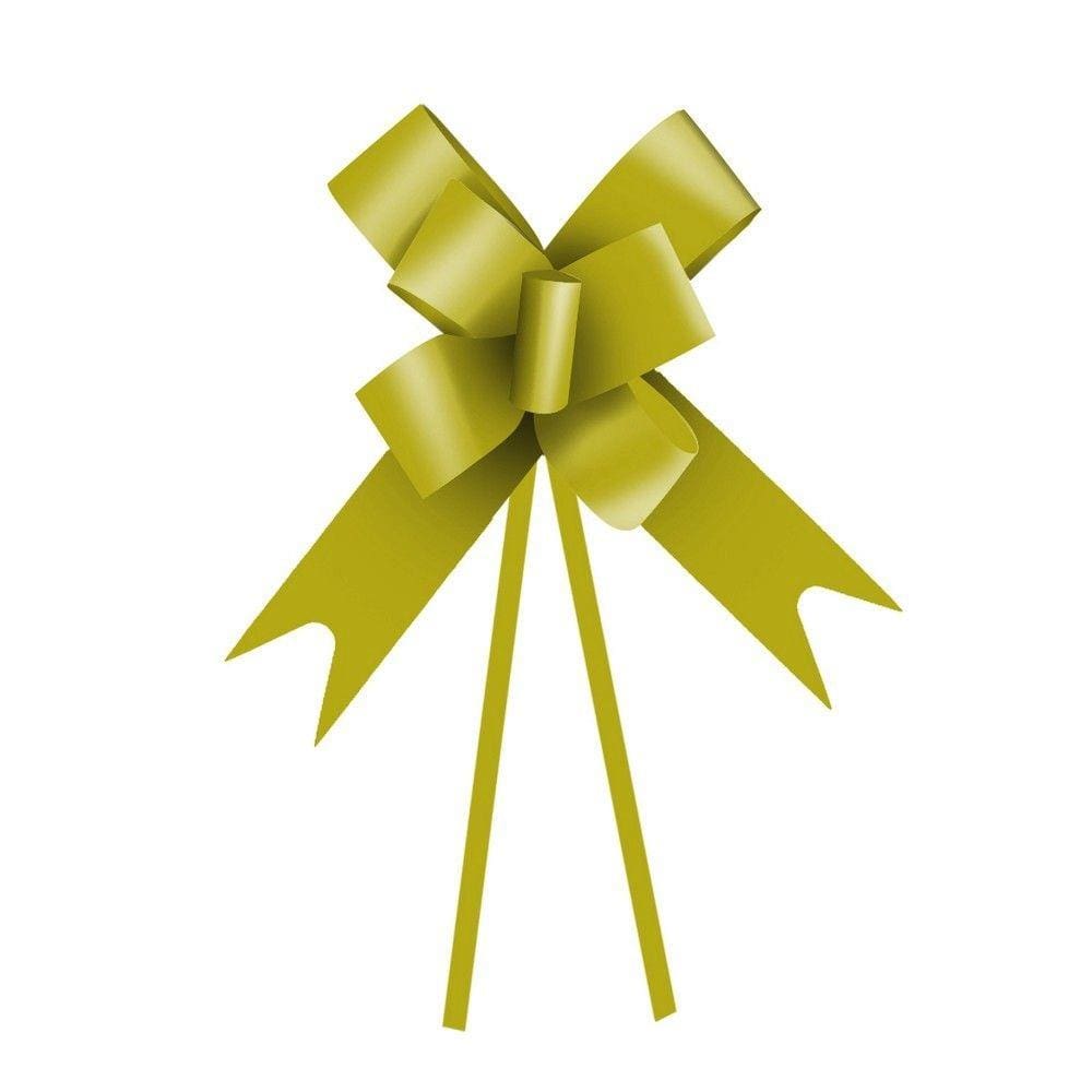 Laço Gravata Embalagem Presente Fita 30Mm Liso Ouro