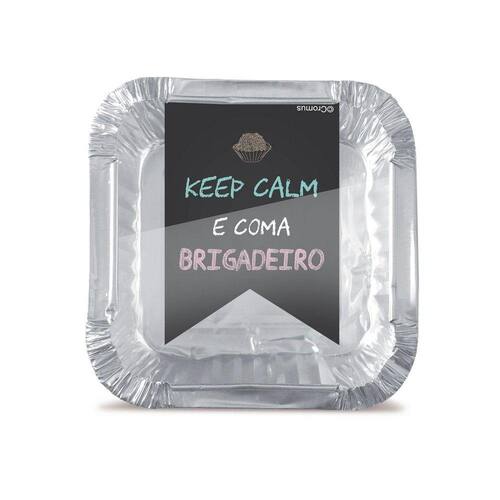 12 Marmitinhas P/Festa Gourmet Keep Calm P Menor preço em 12 Marmitinhas P/Festa Gourmet Keep Calm P