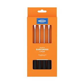 Conjunto de Garfos para Fondue/Petisco Brinox Beli Preto - 6 Peças