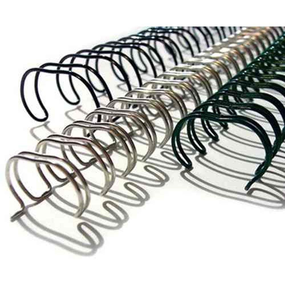 Caixa Espiral Wire-o Garra Duplo Anel 2x1 Carta 5/8 120 Folhas