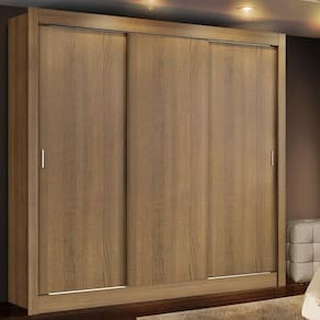 Guarda Roupa Casal Madesa Lyon Plus 3 Portas de Correr 4 Gavetas