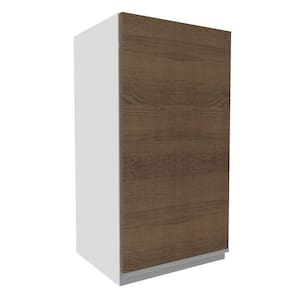 Armário Aéreo Madesa Glamy 35 cm 1 Porta - Branco/Rustic