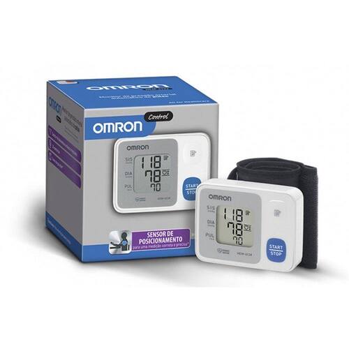 Aparelho de Pressão Omron de Pulso HEM-6124-BR Menor preço em Aparelho de Pressão Omron de Pulso HEM-6124-BR