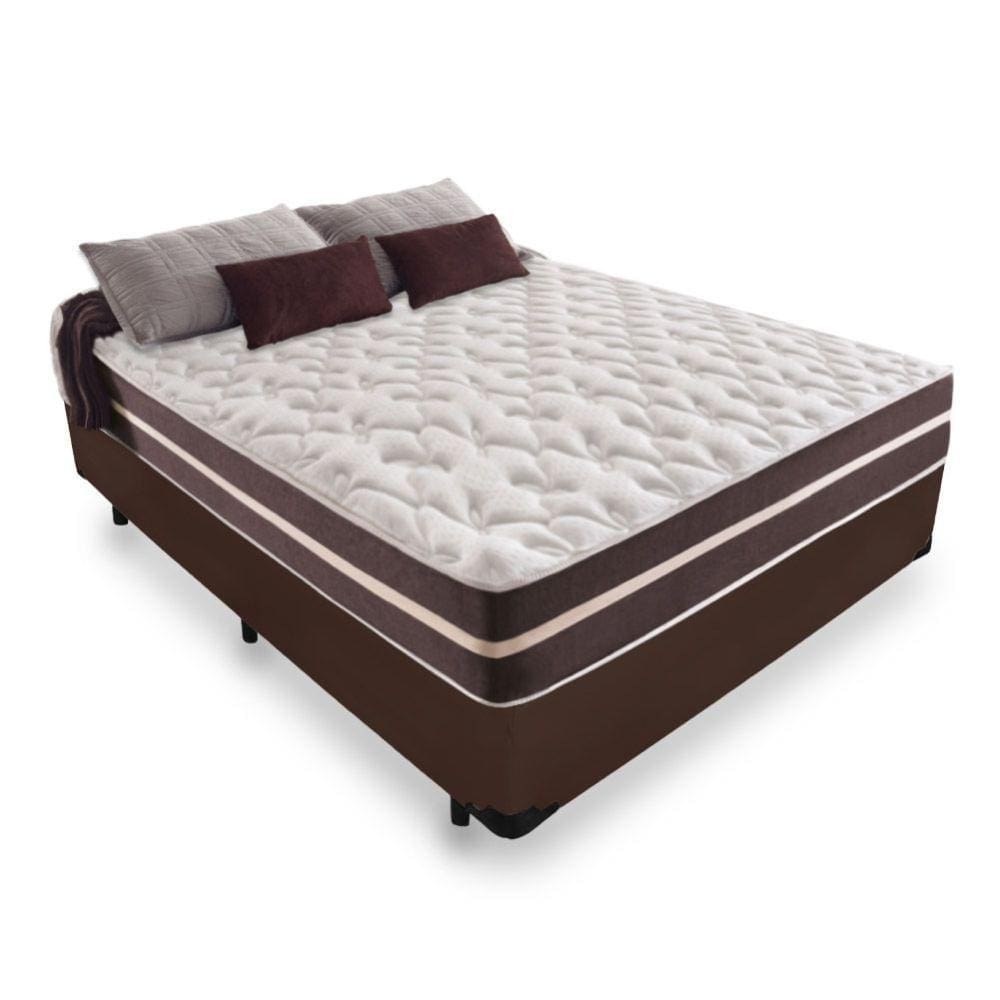 Cama Box Casal + Colchão De Molas - Anjos - Classic Superlastic - 138x188x57cm