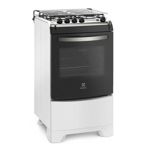 imagem-Fogão 4 Bocas Electrolux Branco Automático com Forno de 70L e Vidro Interno Removível 52LBS Bivolt