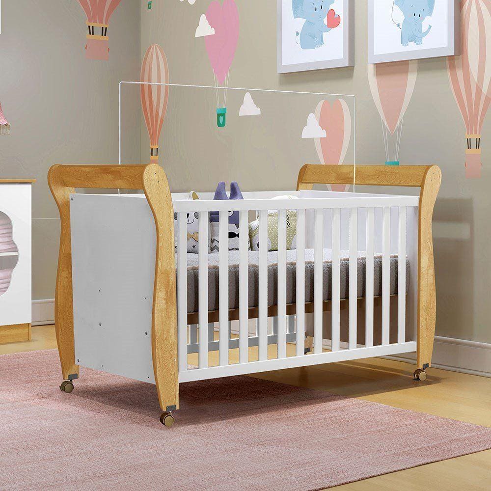Berço Mini Cama Slim Tigus Baby Branco/Naturale - Branco