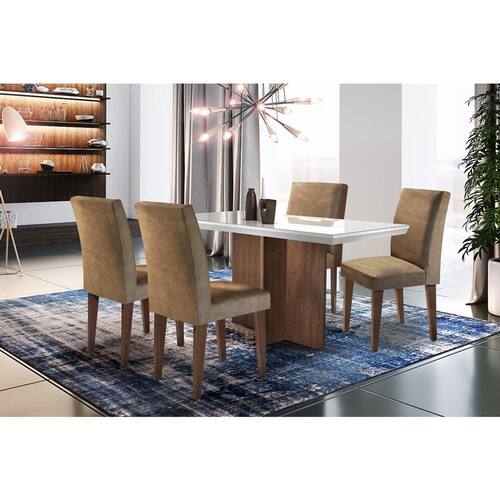 Sala de jantar Olimpia - 1200 TP. MDF/LAQ. C/4 cadeiras é boa?