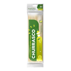 Espeto de Bambu 25cm com 50 unidades