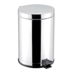 Lixeira com Pedal e Recipiente Interno Aço Inox 10,5 Litros