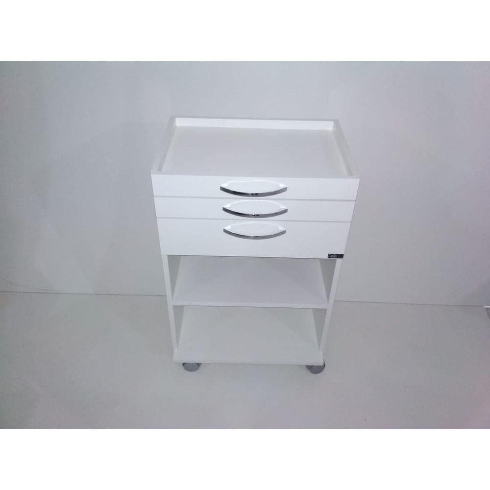 Mesa Auxiliar Para Dentista 02 Gavetas - Deki