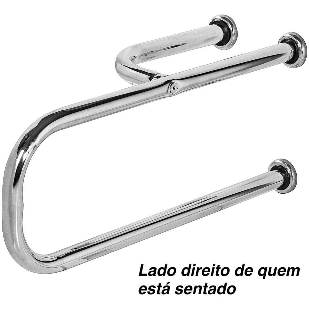 Barra De Apoio Para Vaso Sanitário 60x20cm Direito