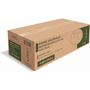 Papel Higiênico Indaial Intercalado FD com 8.000 Unidades