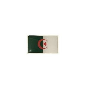 Adesivo resinado bandeira da Argélia 5x3 cm