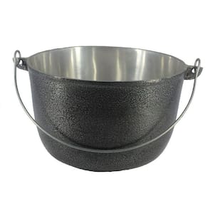 Caldeirão Aluminio Batido Craqueado Preto com Alça 1,7 litro