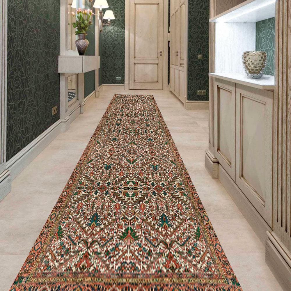 Passadeira Classic Persa Antiderrapante 66 x 240 cm Vermelho Casa Dona