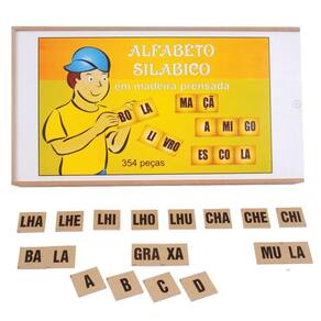 Brinquedos Educativos - Alfabeto Silábico 354 Peças