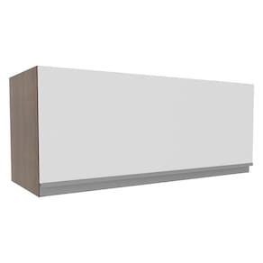 Armário Aéreo Madesa Glamy 80 cm 1 Porta - Rustic/Branco