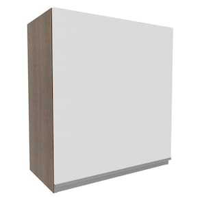 Armário Aéreo Madesa Glamy 60 cm 1 Porta - Rustic/Branco