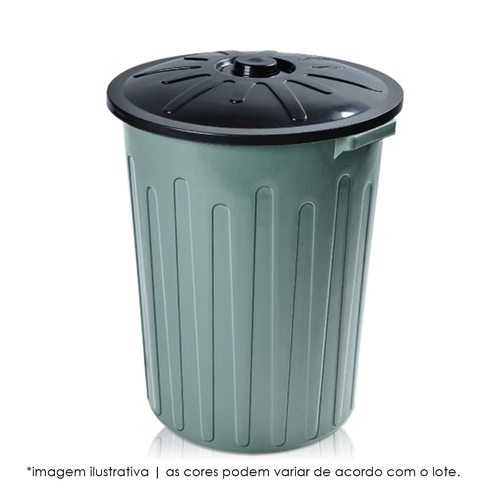 Lixeira Plástica com Tampa 65 Litros Arqplast