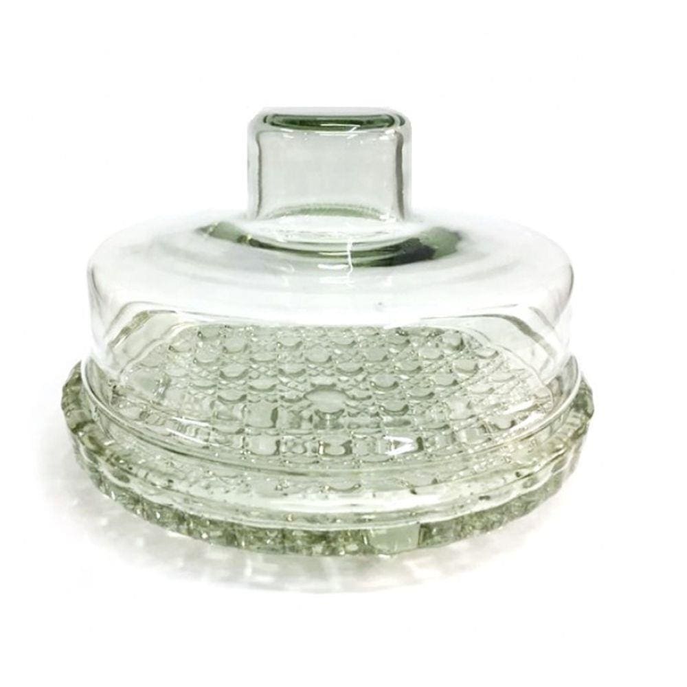 Queijeira de Vidro Luxo com Tampa Colonial Grande 20Cm