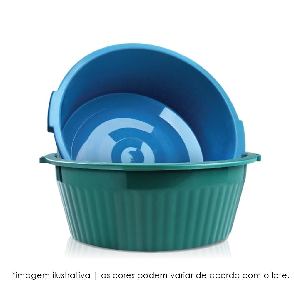 Bacia de Plástico Canelada 32 Litros Arqplast Bacia de Plástico Canelada 32 Litros 1un Arqplast