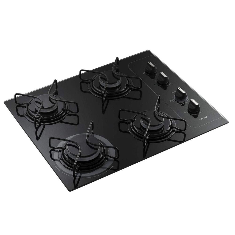 Cooktop 4 Bocas a Gás Bivolt Consul Preto
