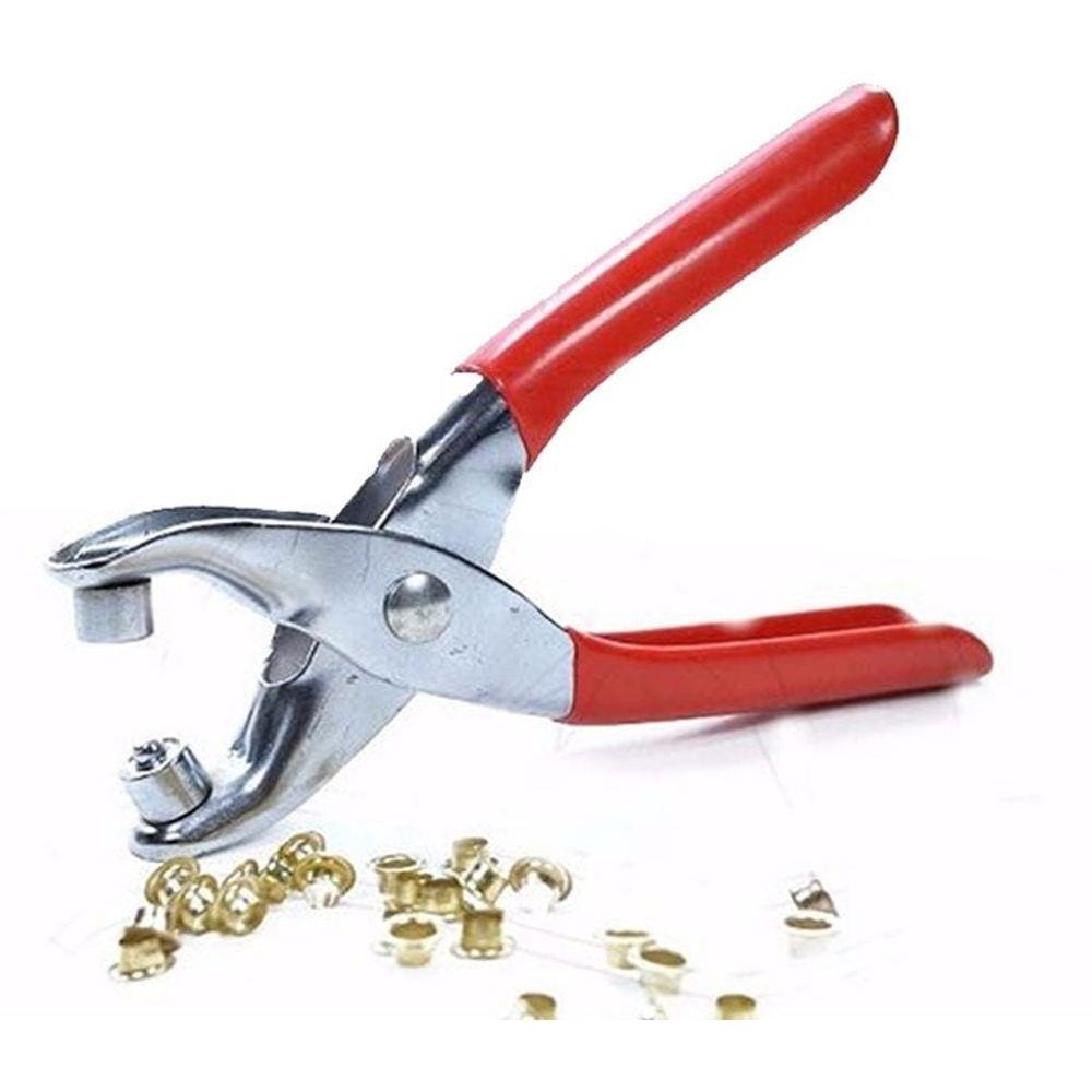 Alicate Para Ilhós Com 100 Ilhoses