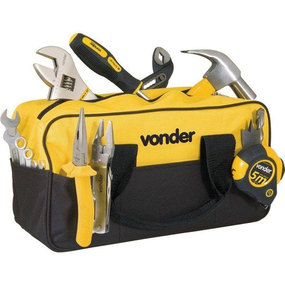 Bolsa Em Lona Para Ferramentas Bl-005 Com 8 Divisões Vonder