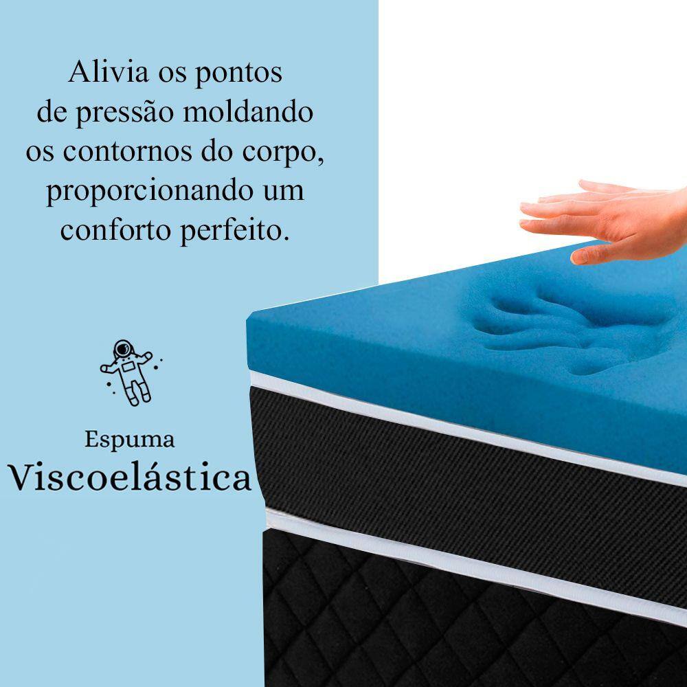 Cama Box Solteiro Colchão Molas Ensacadas com Pillow Top Extra Conforto  88x188x72cm - Premium Sleep - bf Colchões em Promoção | Ofertas na  Americanas