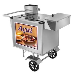 Carrinho de Açaí Luxo com Rodas Maciças e Toldo - Cefaz