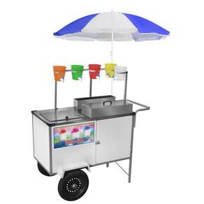Carrinho de Raspadinha com Rodas Pneumáticas e Guarda Sol - Cefaz