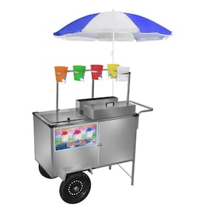 Carrinho de Raspadinha com Rodas Pneumáticas e Guarda Sol - Cefaz