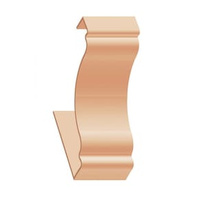 Emenda para Meia Cana Polifort 30mmx8cm Nogueira